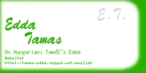 edda tamas business card